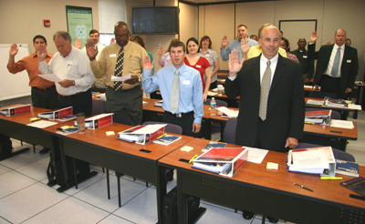 Taking the Oath of Office